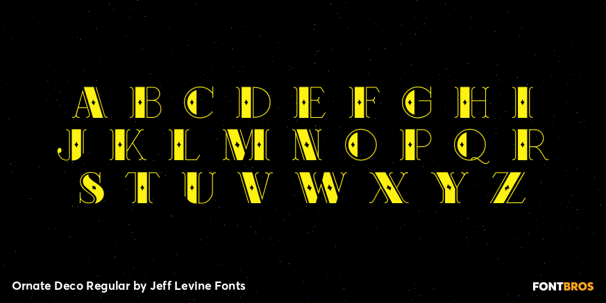 Ornate Deco Regular Font Poster #2