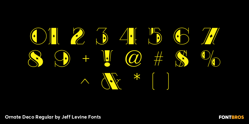 Ornate Deco Regular Font Poster #4