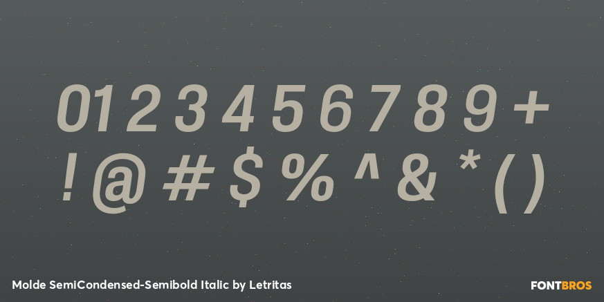 Molde SemiCondensed-Semibold Italic Font Poster #4