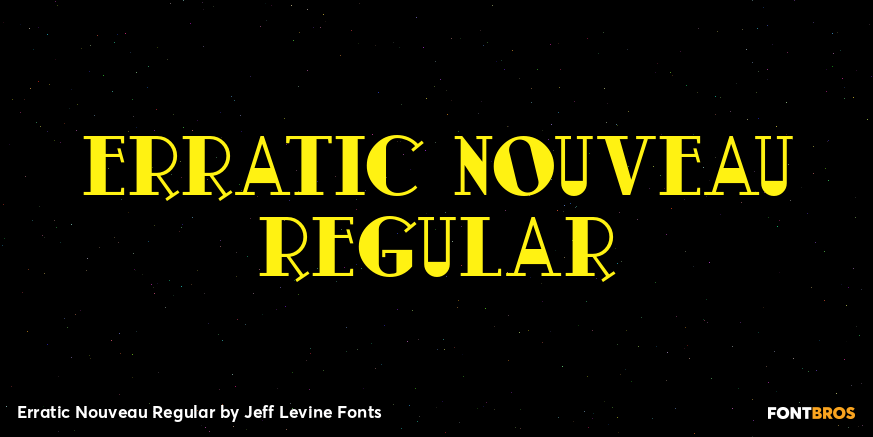 Erratic Nouveau Regular Poster