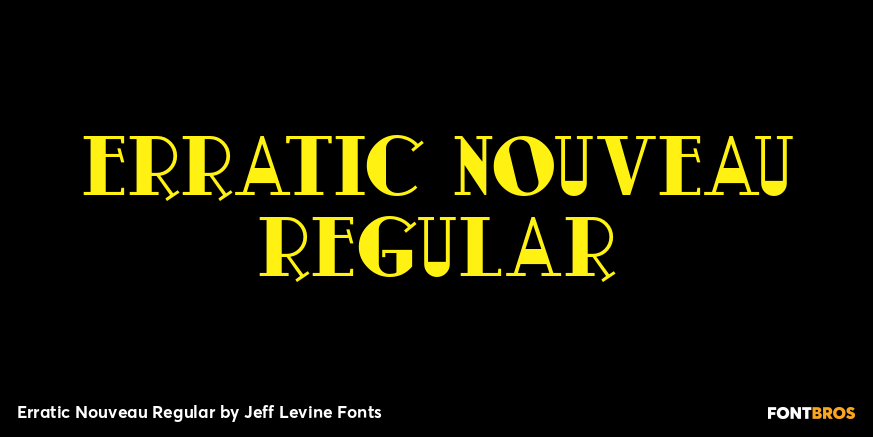 Erratic Nouveau Regular Poster