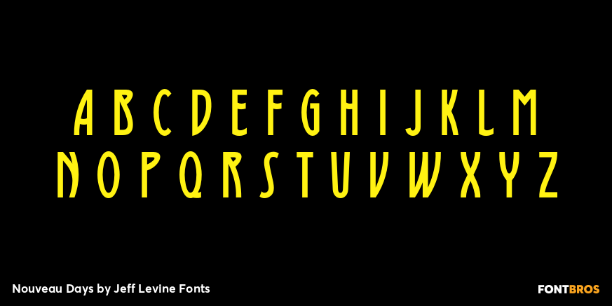 Nouveau Days Font Poster #2