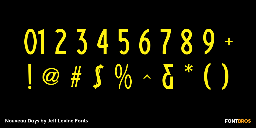 Nouveau Days Font Poster #4