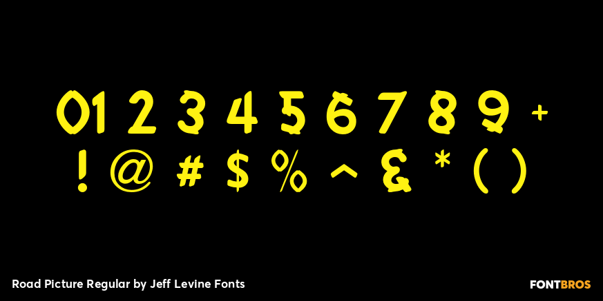 Road Picture Regular Font Poster #4