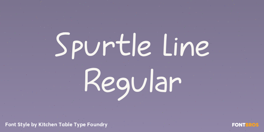 Spurtle Line Regular Poster