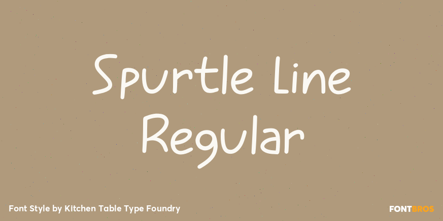 Spurtle Line Regular Poster