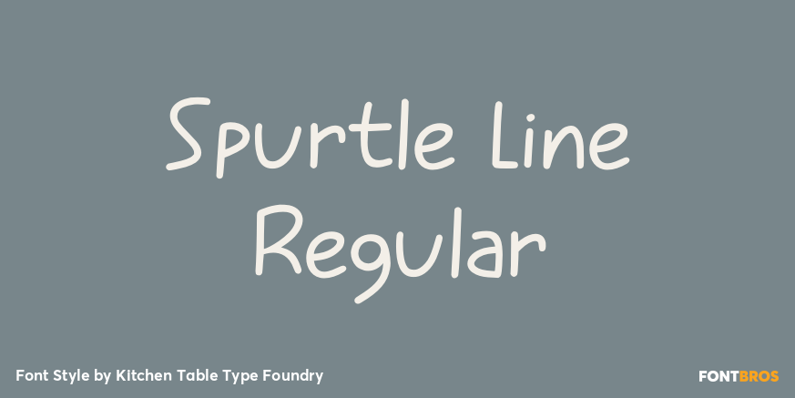 Spurtle Line Regular Poster