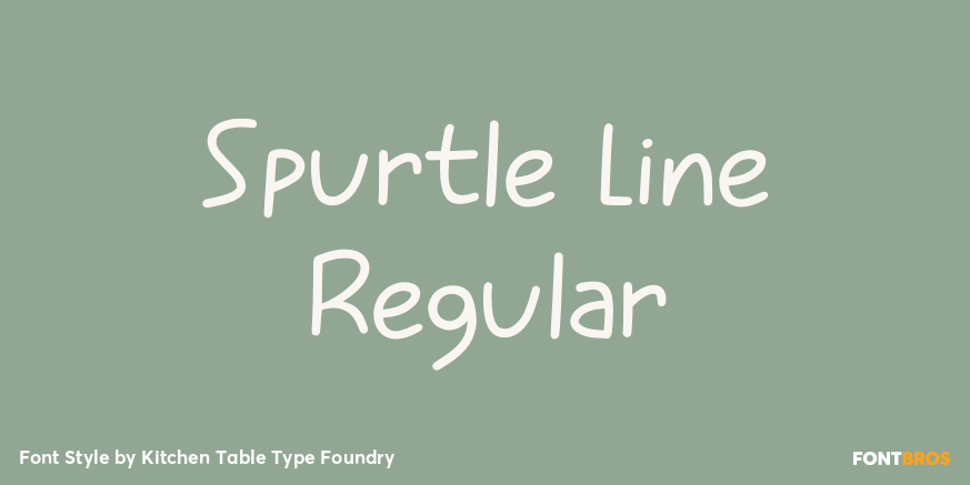 Spurtle Line Regular Poster