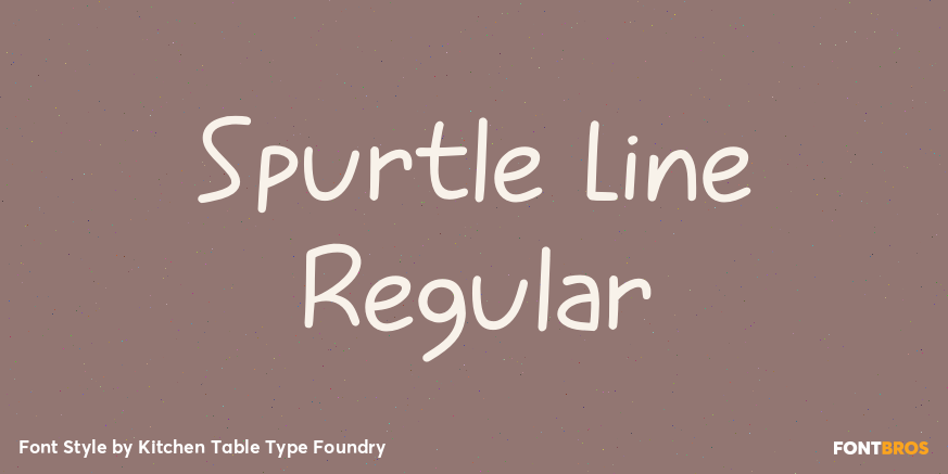 Spurtle Line Regular Poster