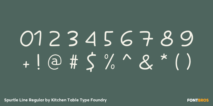 Spurtle Line Regular Font Poster #4