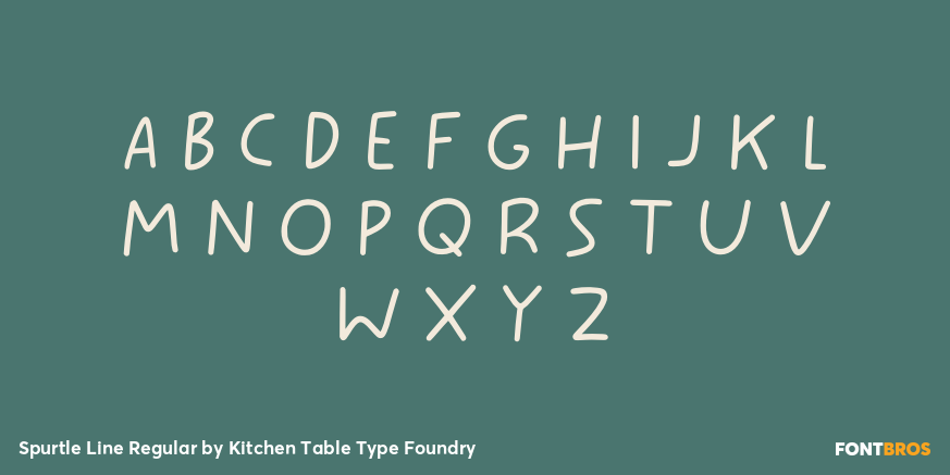 Spurtle Line Regular Font Poster #2