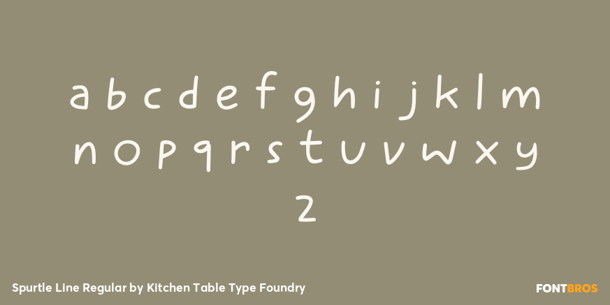 Spurtle Line Regular Font Poster #3