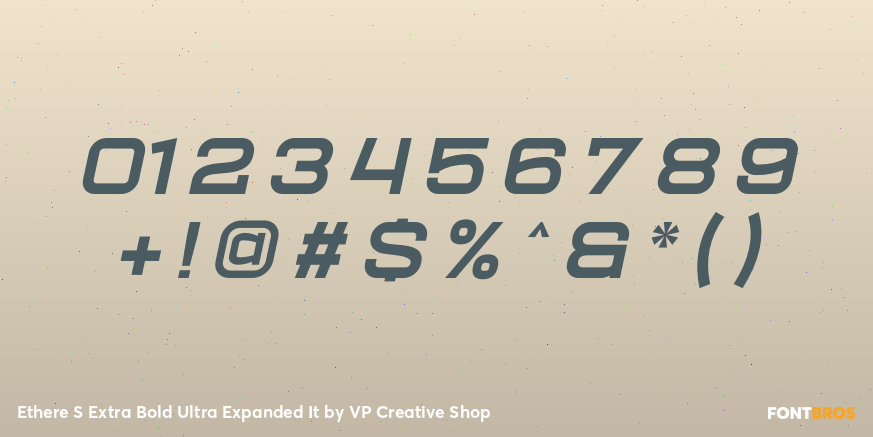 Ethere S Extra Bold Ultra Expanded It Font Poster #4