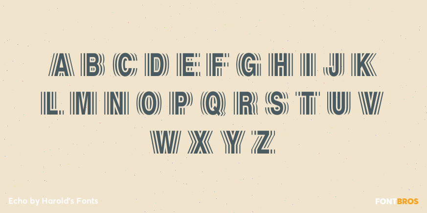 Echo Font Poster #2