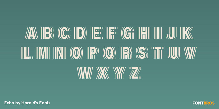 Echo Font Poster #3