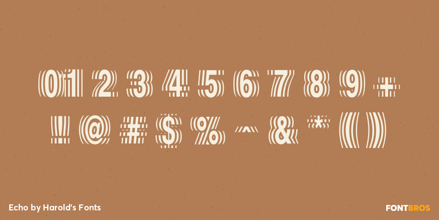 Echo Font Poster #4