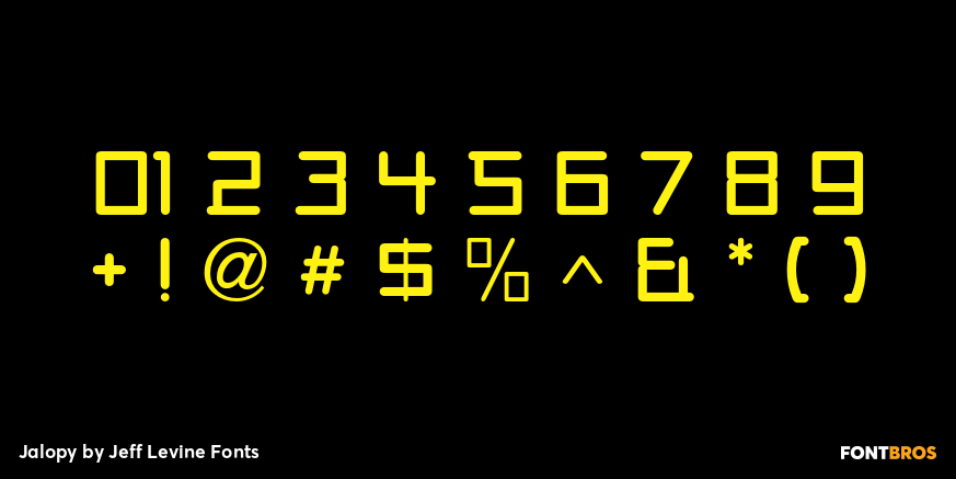 Jalopy Font Poster #4