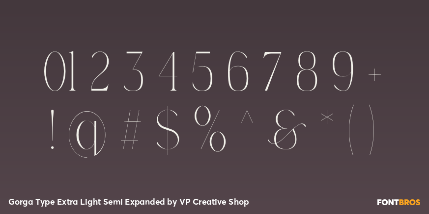 Gorga Type Extra Light Semi Expanded Font Poster #4