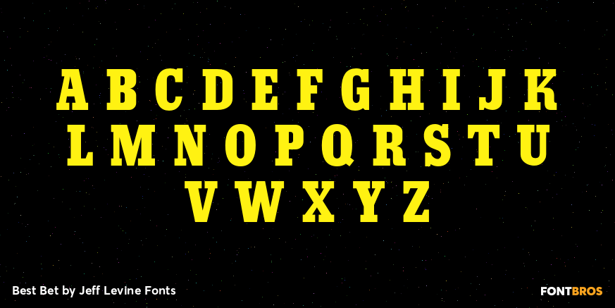 Best Bet Font Poster #2
