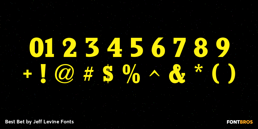 Best Bet Font Poster #4