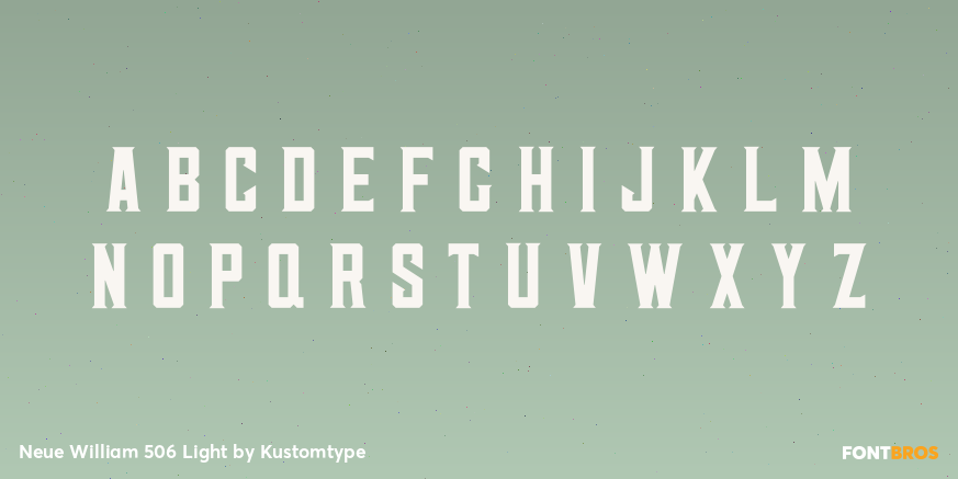 Neue William 506 Light Font Poster #1
