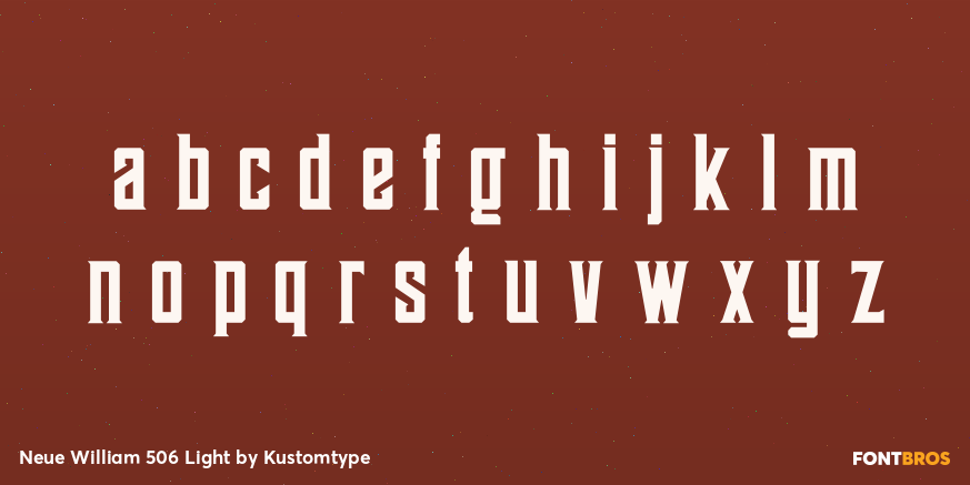 Neue William 506 Light Font Poster #1