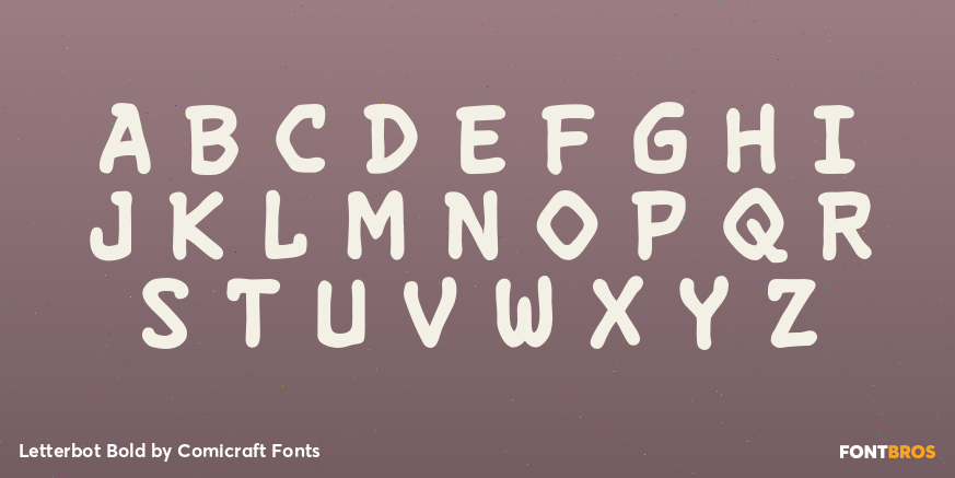 Letterbot Bold Font Poster #2