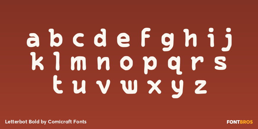 Letterbot Bold Font Poster #3