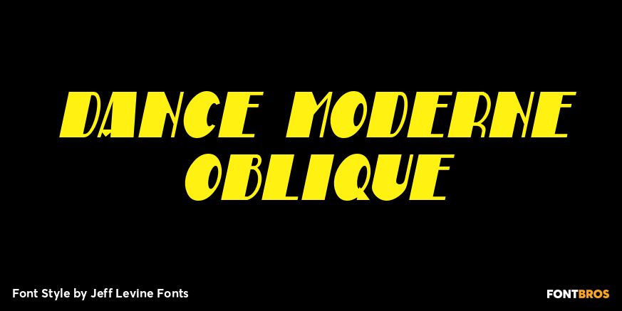 Dance Moderne Oblique Poster