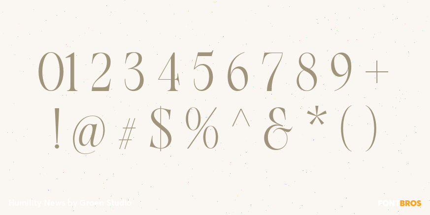 Humility News Font Poster #4