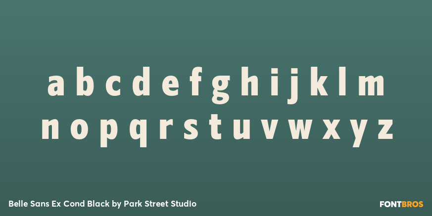 Belle Sans Ex Cond Black Font Poster #3