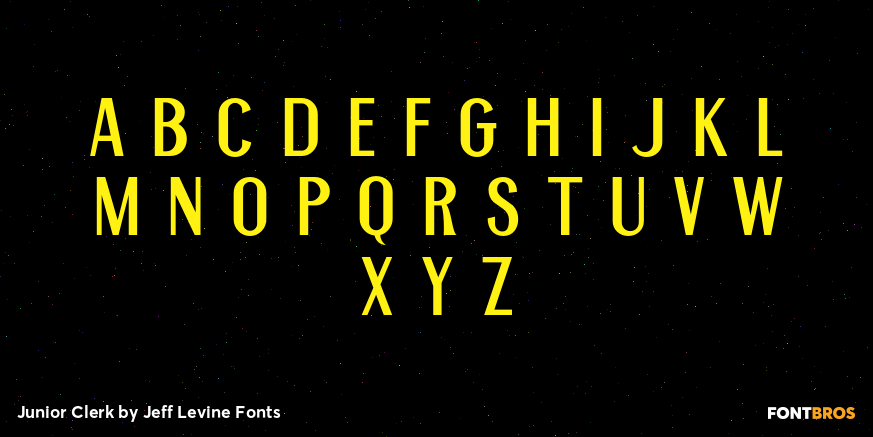 Junior Clerk Font Poster #2