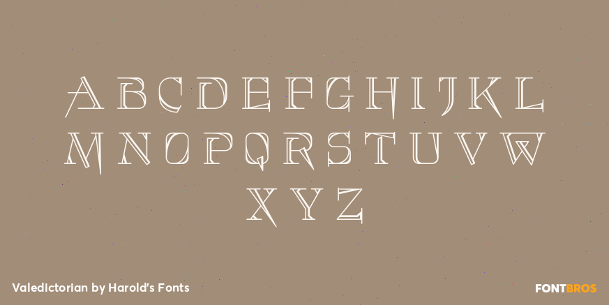 Valedictorian Font Poster #2