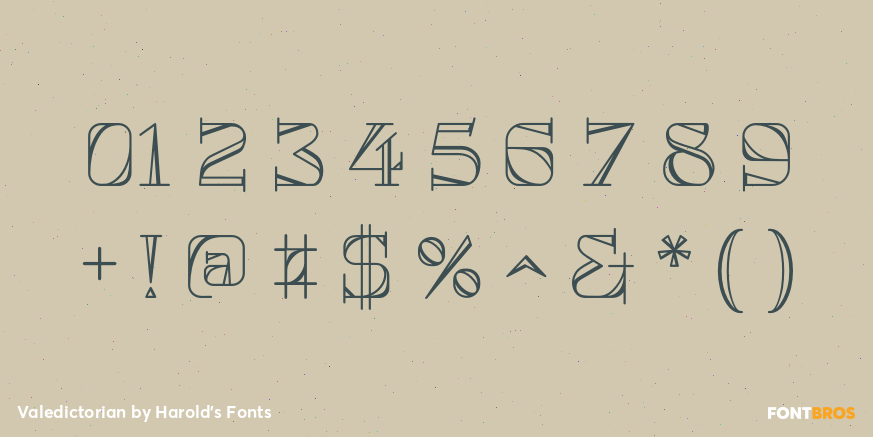 Valedictorian Font Poster #4