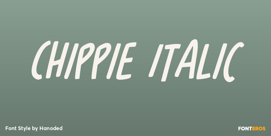 Chippie Italic Poster
