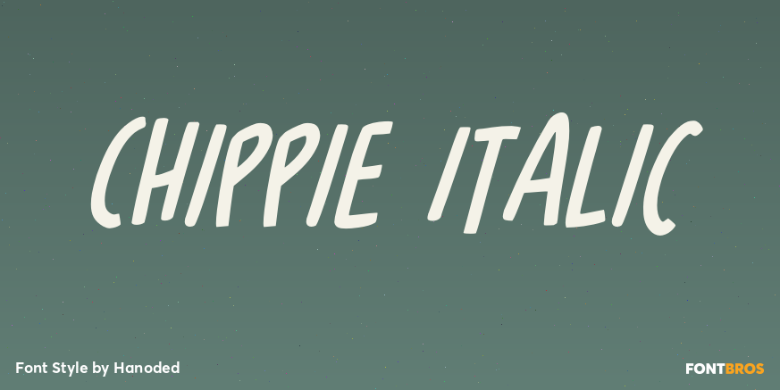 Chippie Italic Poster