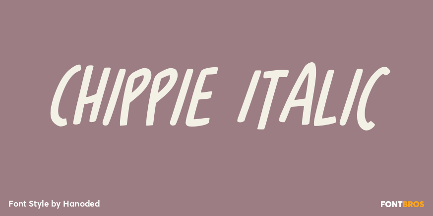 Chippie Italic Poster