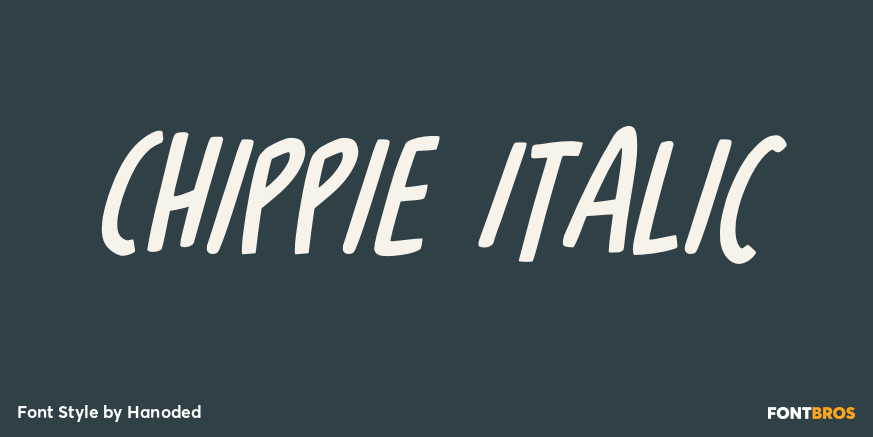 Chippie Italic Poster