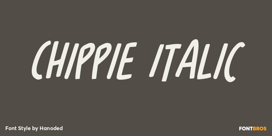 Chippie Italic Poster