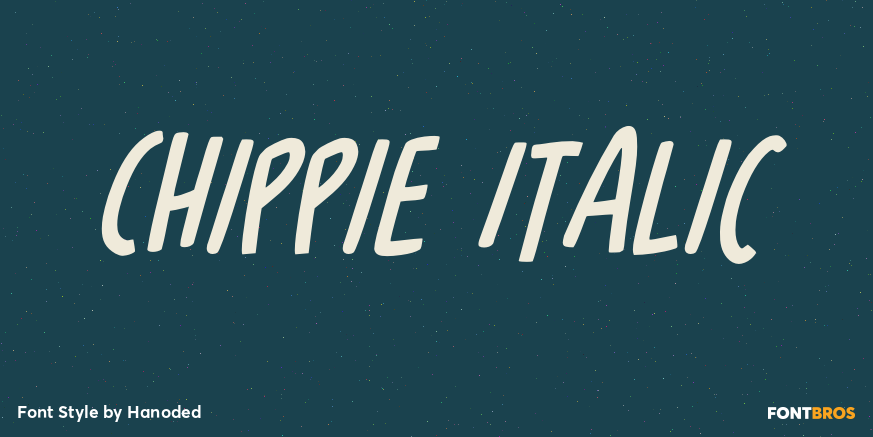 Chippie Italic Poster