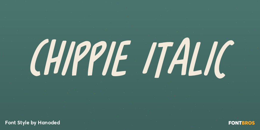 Chippie Italic Poster