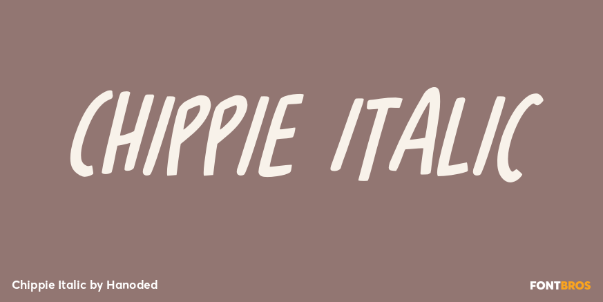 Chippie Italic Poster
