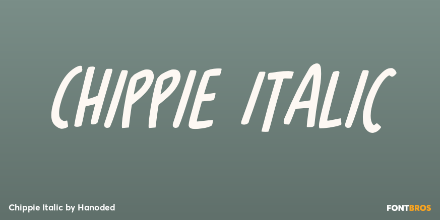 Chippie Italic Poster