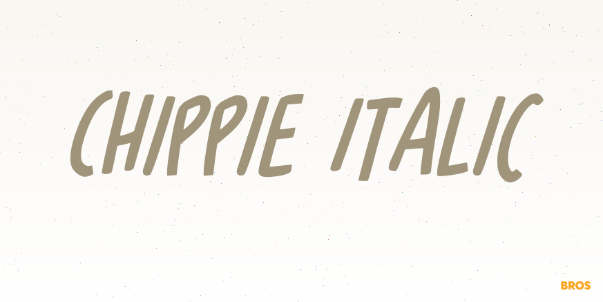 Chippie Italic Poster