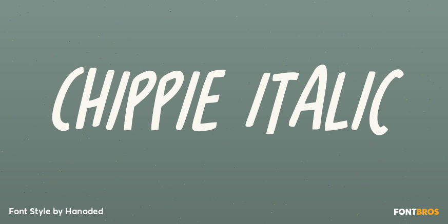 Chippie Italic Poster