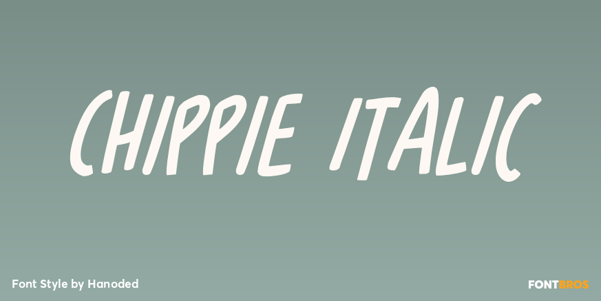 Chippie Italic Poster