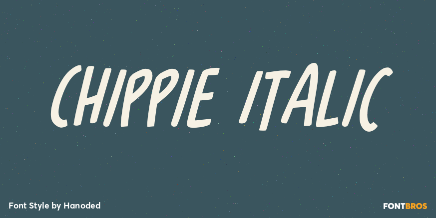 Chippie Italic Poster