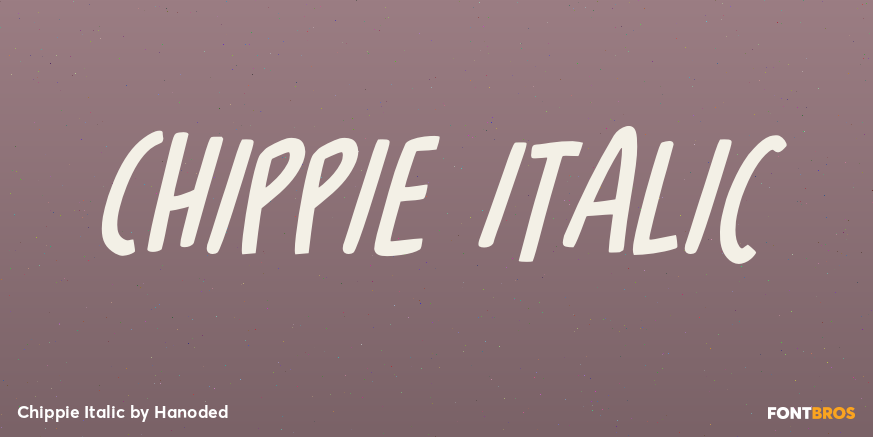 Chippie Italic Poster