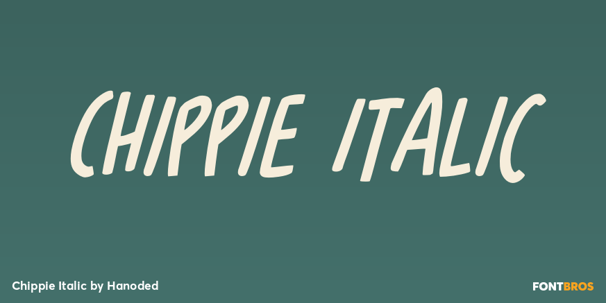 Chippie Italic Poster