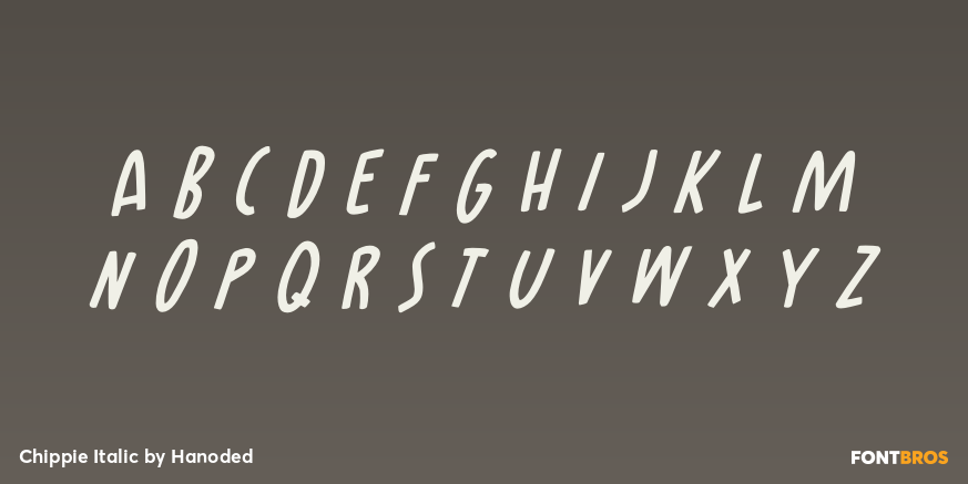 Chippie Italic Font Poster #2